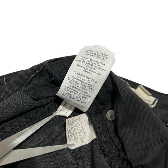 Madewell Wide-Leg Crop Black Women's Size 28 Button-Front - Picture 13 of 14